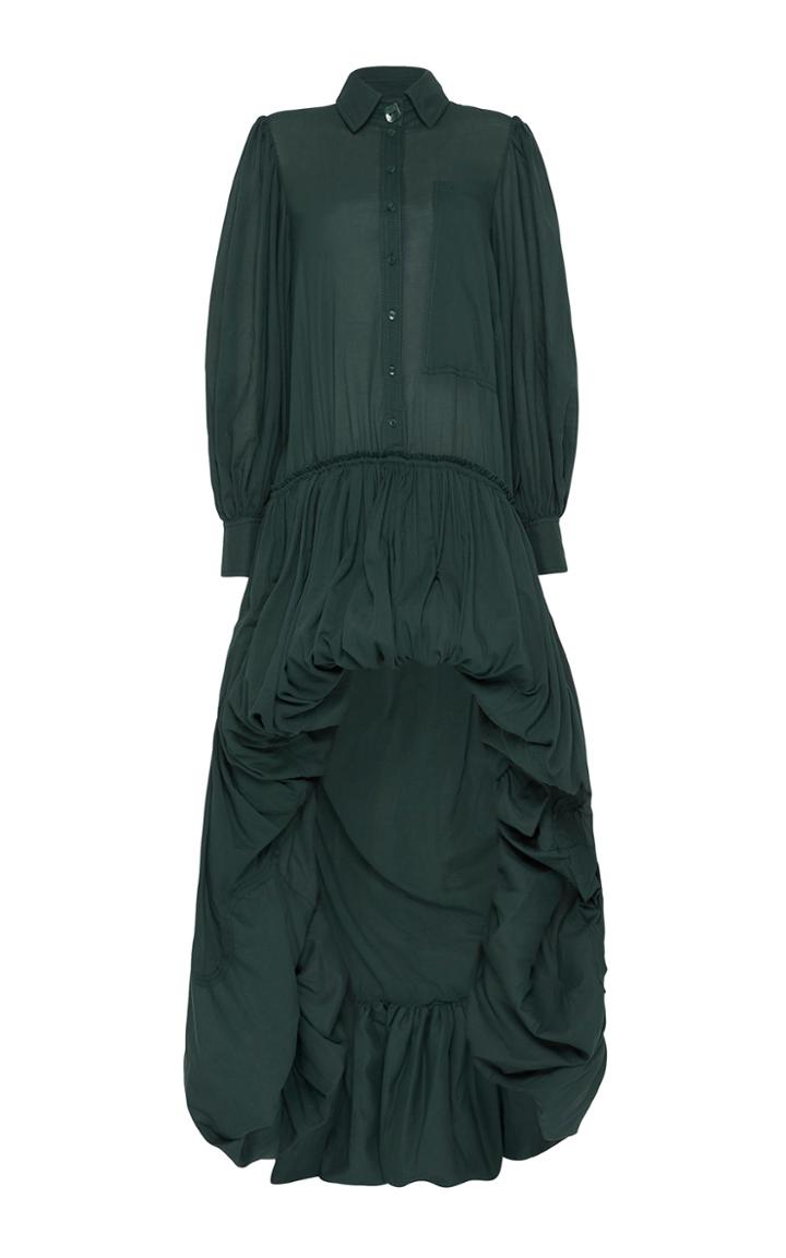 Moda Operandi Aje Idealism Cotton Bubble-hem Shirt Dress