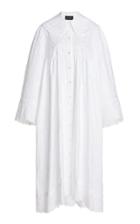 Moda Operandi Simone Rocha Smocked Cotton Shirt Dress