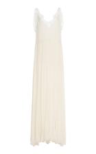 Jonathan Simkhai Embroidered Chiffon Lace Layered Gown