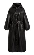 Moda Operandi Nanushka Noki Oversized Leather-blend Coat