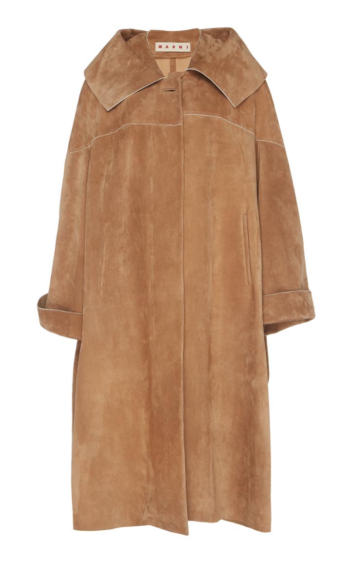 Marni Brushed Leather Duster Coat