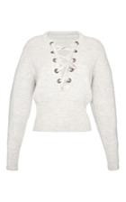 Isabel Marant Organic Wool Lace Up Front Charley Sweater