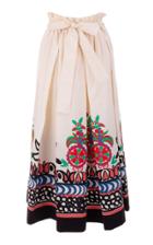 Moda Operandi La Doublej Sardegna Pleated Printed Cotton Maxi Skirt