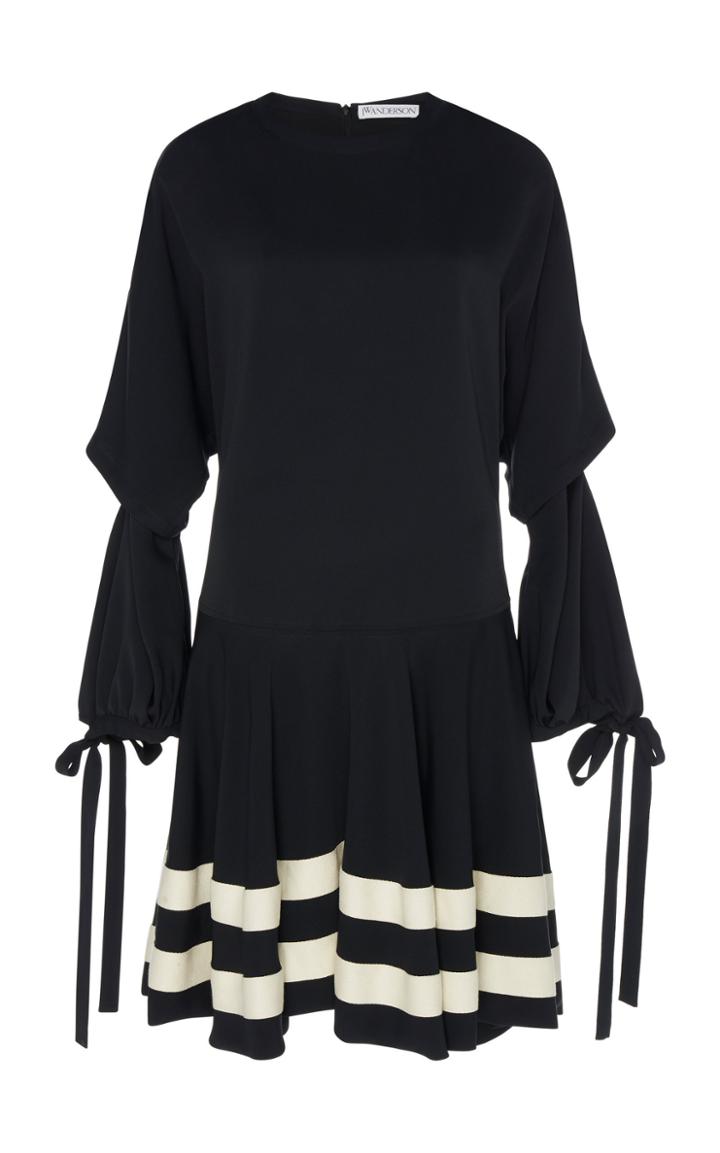 Jw Anderson Circle Hem Crepe Mini Dress