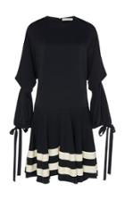 Jw Anderson Circle Hem Crepe Mini Dress