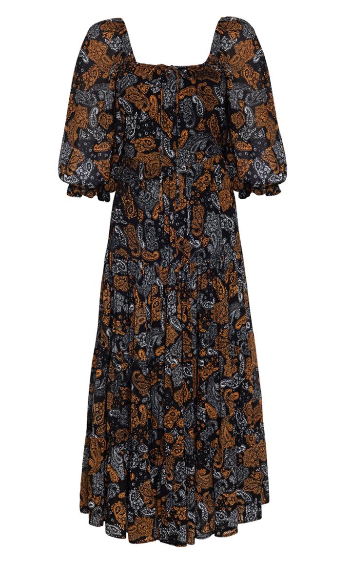 Moda Operandi Faithfull The Brand Darsha Paisley Chiffon Midi Dress