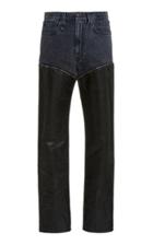 Moda Operandi R13 Axl Leather-inset Slim-leg Jeans