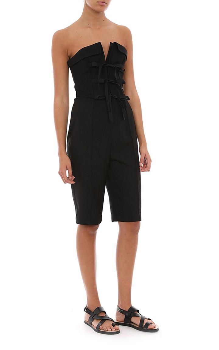Moda Operandi Philosophy Di Lorenzo Serafini Shantung Bow Jumpsuit