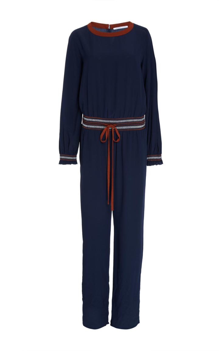 Agnona Crepe De Chine Jumpsuit