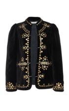 Alix Of Bohemia Limited Edition Penelope Hand-embroidered Cotton Velvet Jacket