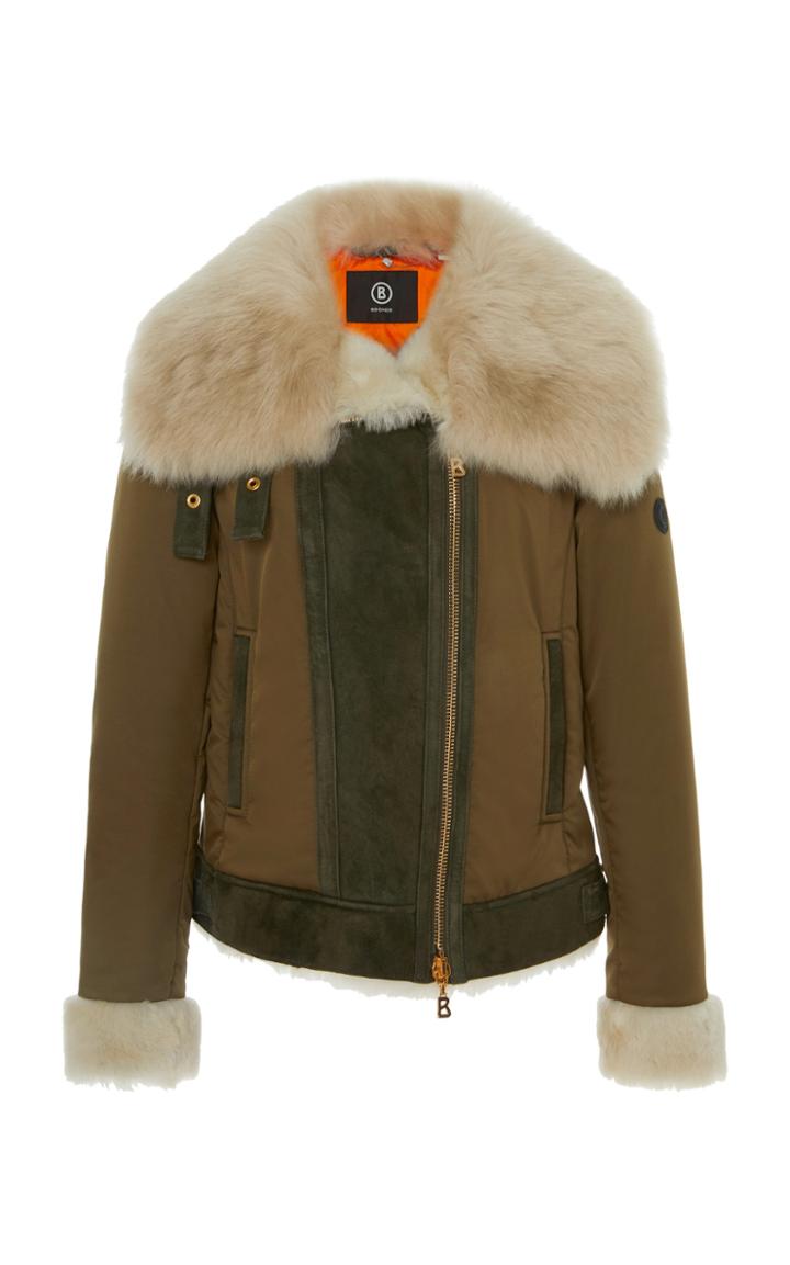 Bogner X White Cube Raffi-l Fur Trimmed Lamskin Jacket