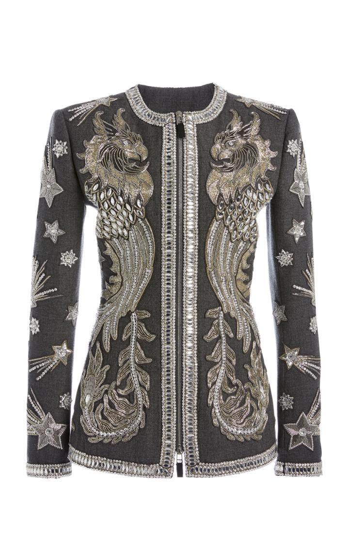 Moda Operandi Andrew Gn Embroidered Wool Jacket