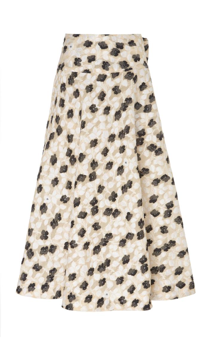 Ryan Lo Jacquard Midi Skirt