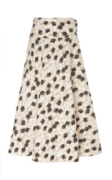 Ryan Lo Jacquard Midi Skirt