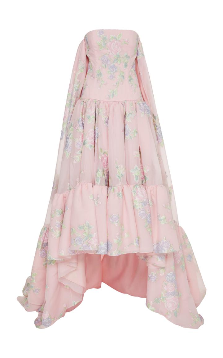 Moda Operandi Prabal Gurung Sleeveless Floral-print Gown Size: 00