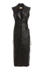 Moda Operandi Matriel Lace-detailed Faux Leather Dress