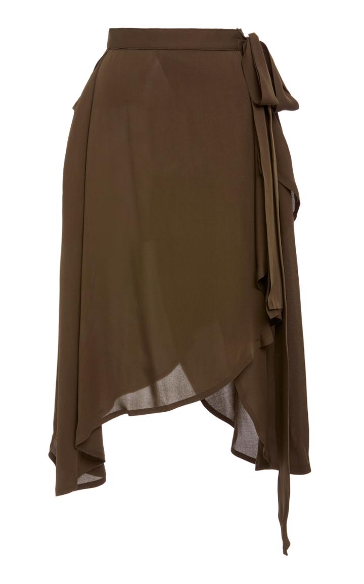 Jw Anderson Georgette Wrap Skirt