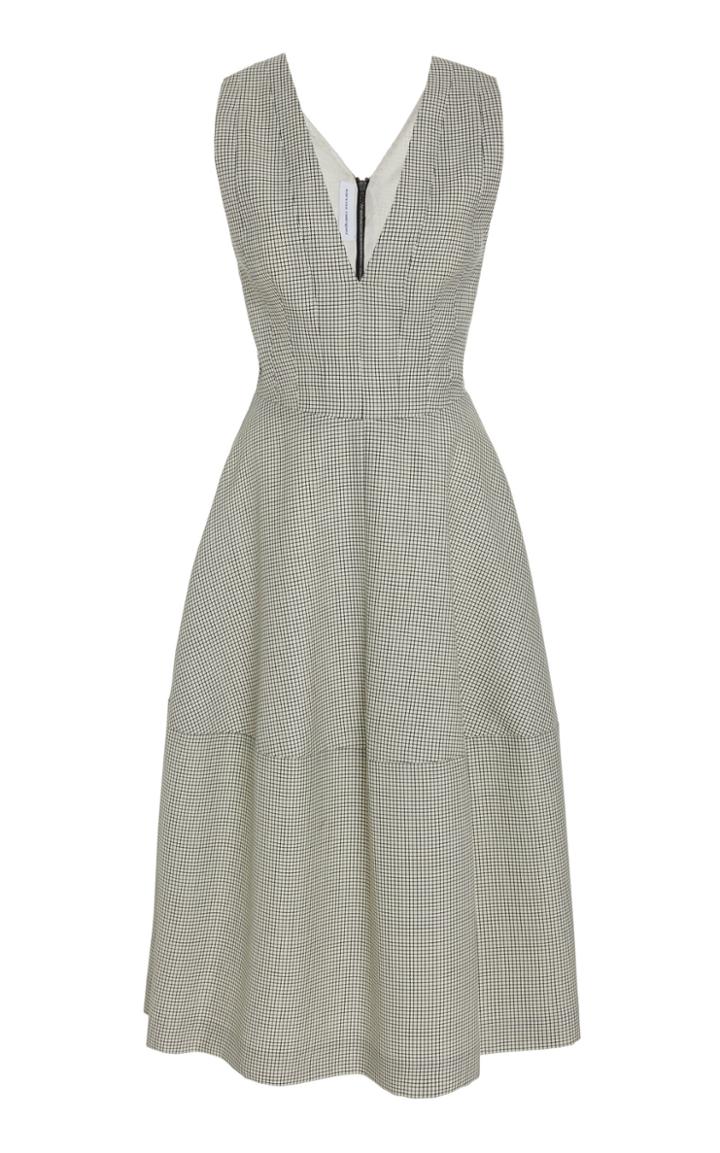 Narciso Rodriguez Light Weight Wool Check Dress