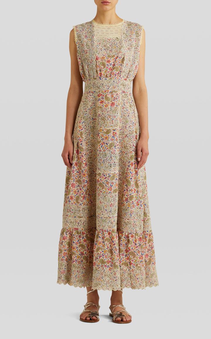 Moda Operandi Etro Cotton Floral Lace Maxi Dress
