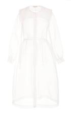 Moda Operandi Sandy Liang Pilgrim Sheer Long Sleeve Dress