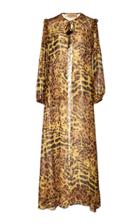 Adriana Degreas Leopard Silk Tunic And Pants Set