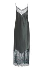 Moda Operandi Marina Moscone Satin Chantilly Lace Dress Size: 0