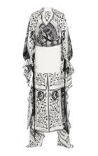 Lanvin Printed Silk Halter-neck Maxi Dress