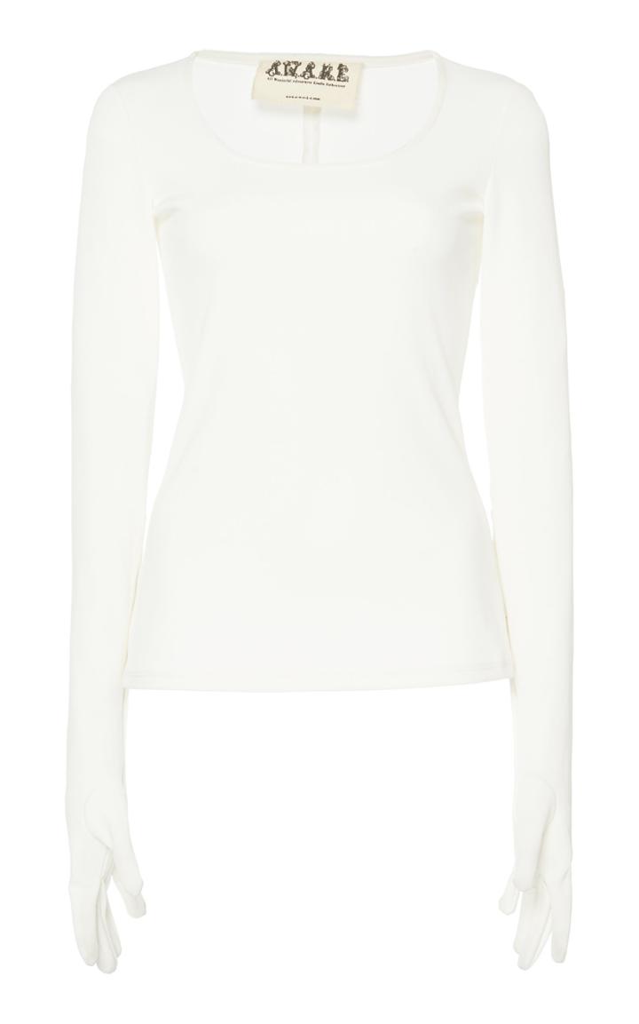 A.w.a.k.e. Scoop Neck Gloved Top