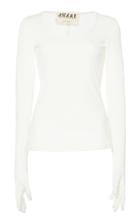 A.w.a.k.e. Scoop Neck Gloved Top