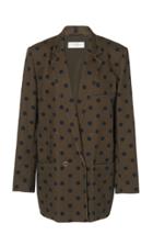 Max Mara Lago Polka Dot Cotton Blazer