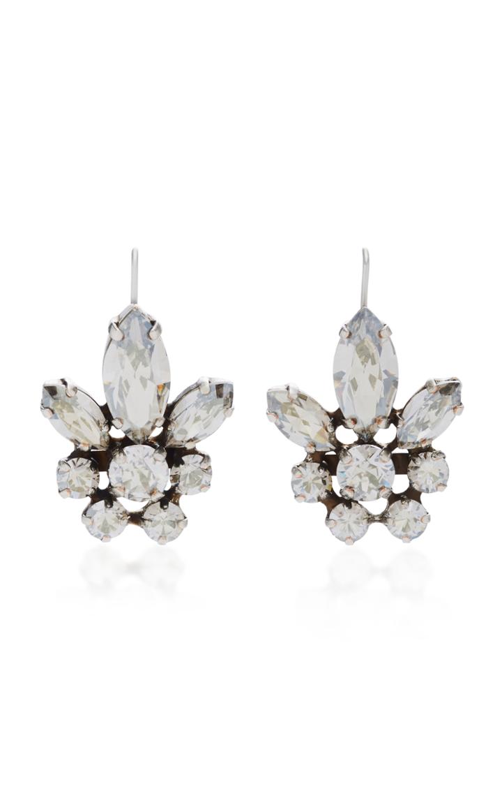 Isabel Marant Holly Silver-tone Crystal Stud Earrings