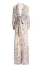 Moda Operandi Luisa Beccaria Floral Jaquard Wide-leg Jumpsuit