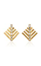 Lulu Frost Cascadia Gold-plated Crystal Stud Earrings