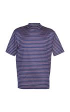 Lanvin High-collar Striped Cotton Jersey T-shirt
