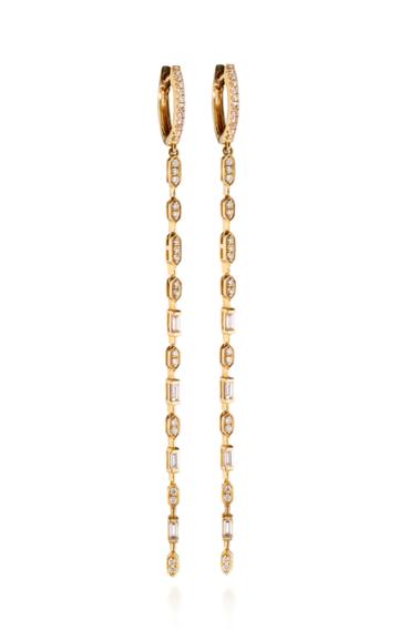Madhuri Parson Linear 18k Yellow Gold Diamond Earrings