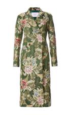 Rubeus Milano Double Breasted Smelald Brocade Coat