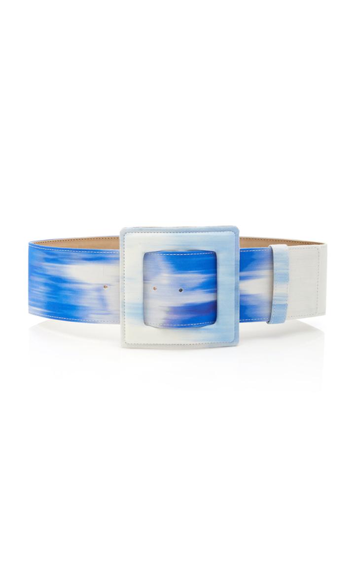 Carolina Herrera Oversized Printed Cotton-blend Waist Belt