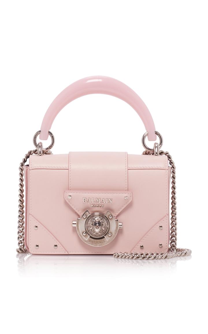 Balmain Ring Box 25 Lisse Leather Bag