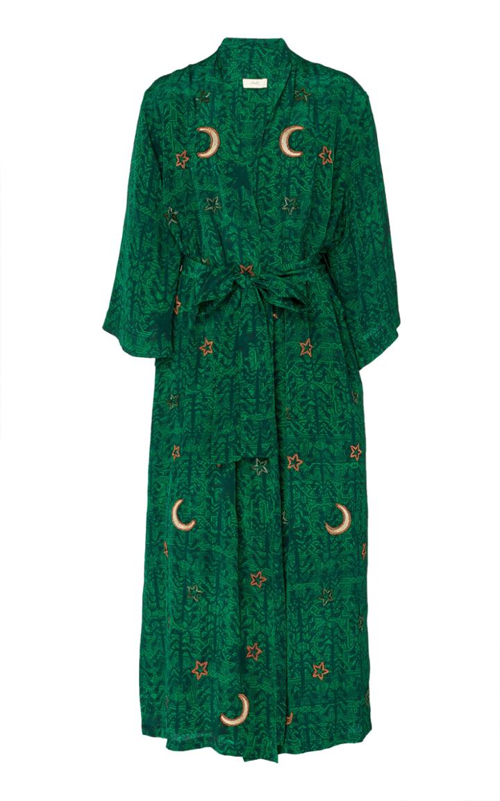 Chufy Kaf Embroidered Wrap Dress