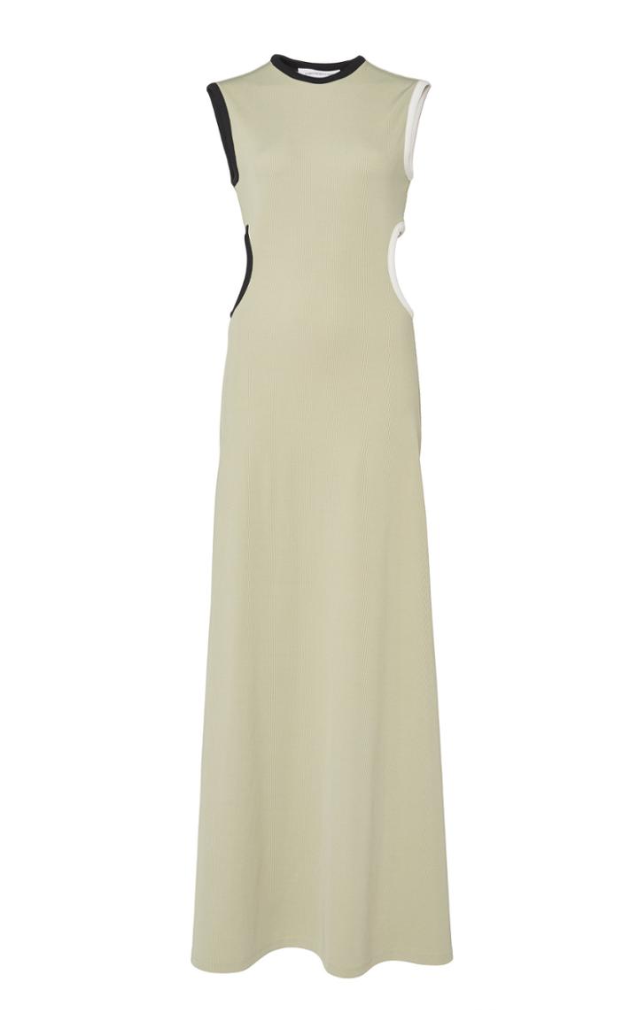 Christopher Esber Fran Negative Space Rib Knit Dress