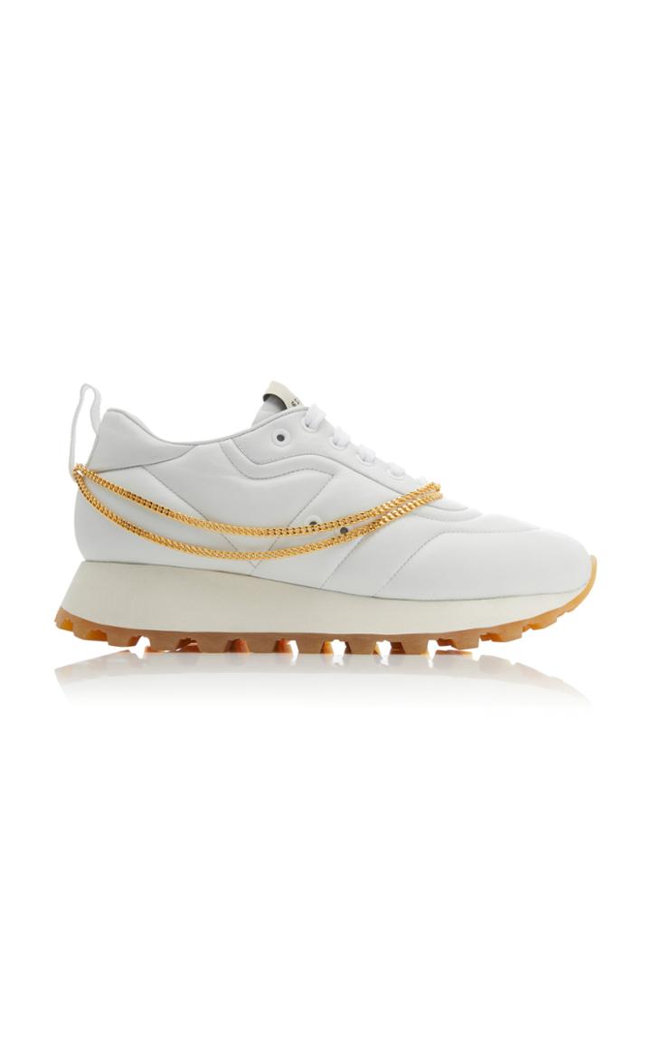 Proenza Schouler Chain-embellished Leather Sneakers