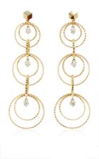 Paolo Costagli 18k Yellow Gold Brillante Circoli Earrings With Diamonds