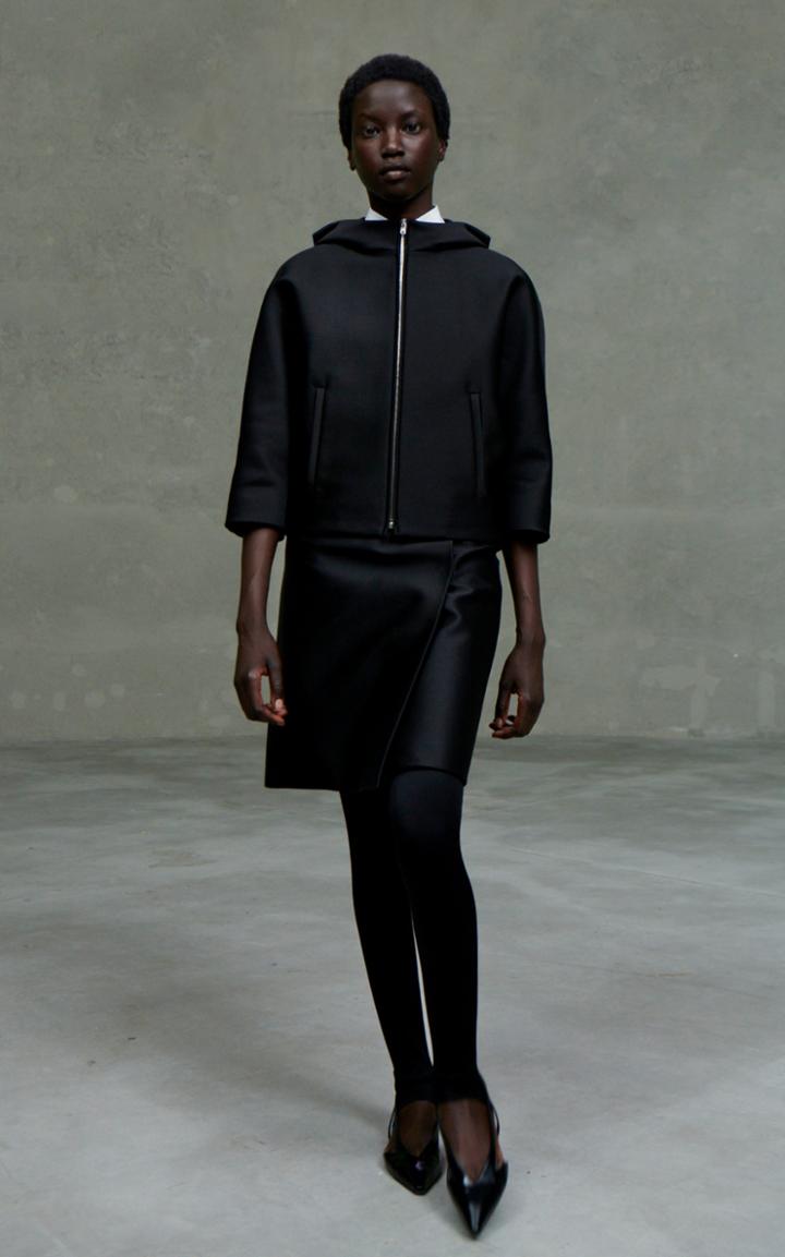 Moda Operandi Prada Cropped Radzmire Hooded Jacket