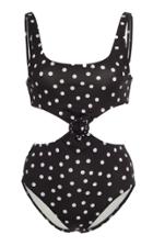 Solid & Striped Bailey Buckle Polka-dot Cutout Swimsuit