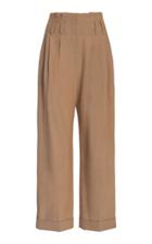 Brunello Cucinelli Pleated Stretch-wool Straight-leg Pants