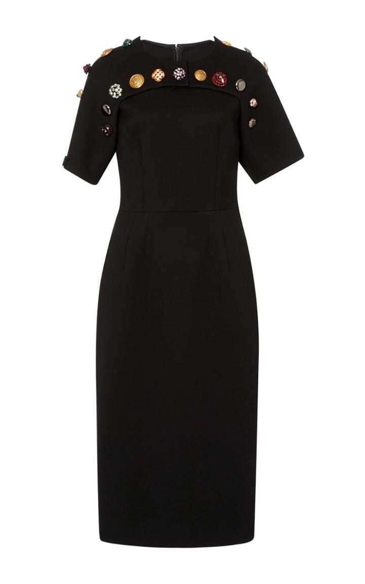Dolce & Gabbana Button Detail Midi Dress