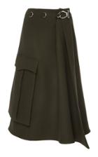 Prada High-waisted Midi Wrap Skirt