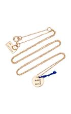 Vanrycke M'o Exclusive Make A Wish 18k Rose-gold Necklace