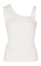 Peter Do Asymmetric Ribbed-knit Tank Top Size: S
