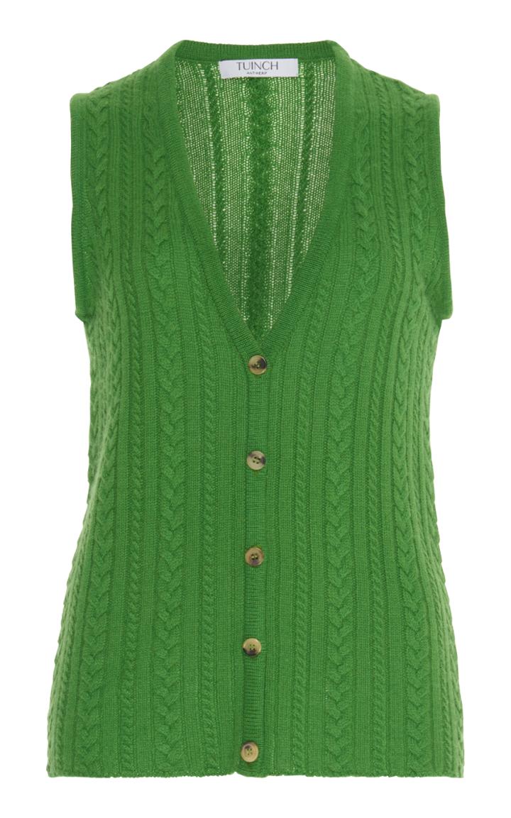 Tuinch Braided Cashmere Vest